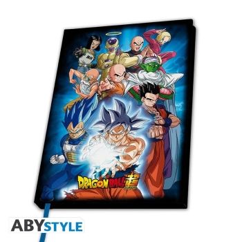 DRAGON BALL SUPER - A5 Notizbuch "Universe 7"    Goku und die Krieger des Universums 7 sind auf diesem Dragon Ball Super Notizbuch versammelt.